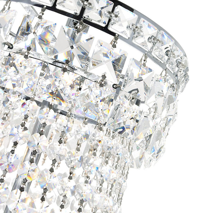 CWI Lighting Stefania 20 Light Down Chandelier, Chrome