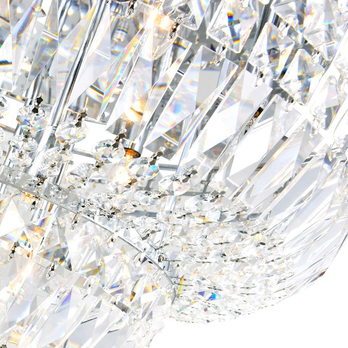 CWI Lighting Stefania 20 Light Down Chandelier, Chrome