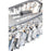 CWI Lighting Glamorous 5 Light Down Chandelier, Chrome
