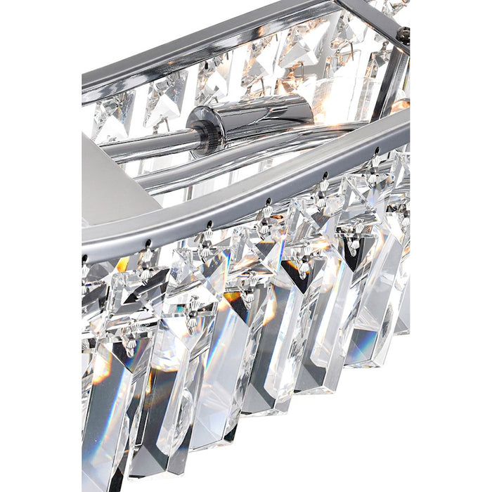 CWI Lighting Glamorous 5 Light Down Chandelier, Chrome