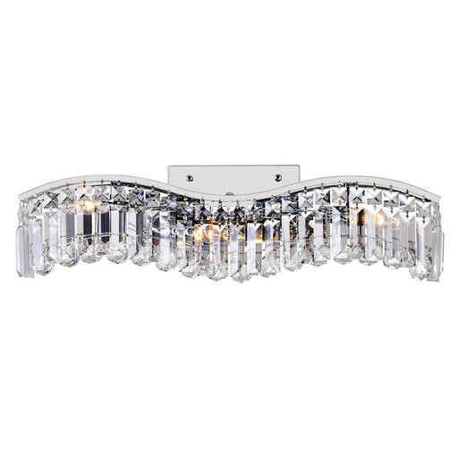 CWI Lighting Glamorous 25" 3 Light Vanity Light, Chrome