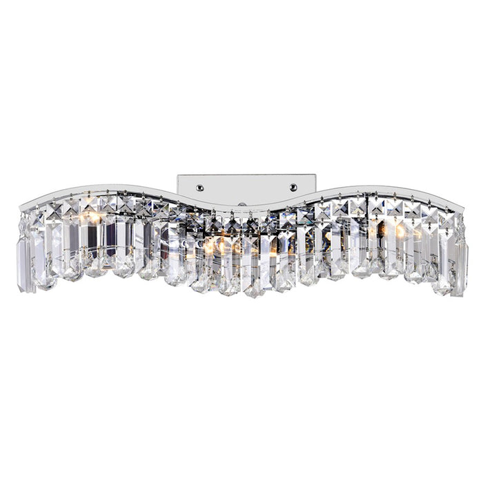 CWI Lighting Glamorous 25" 3 Light Vanity Light, Chrome