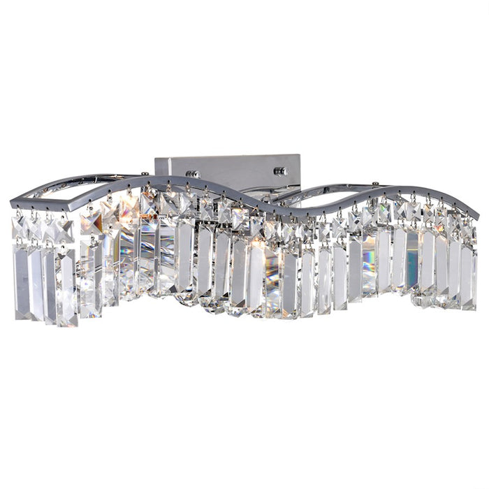 CWI Lighting Glamorous 25" 3 Light Vanity Light, Chrome