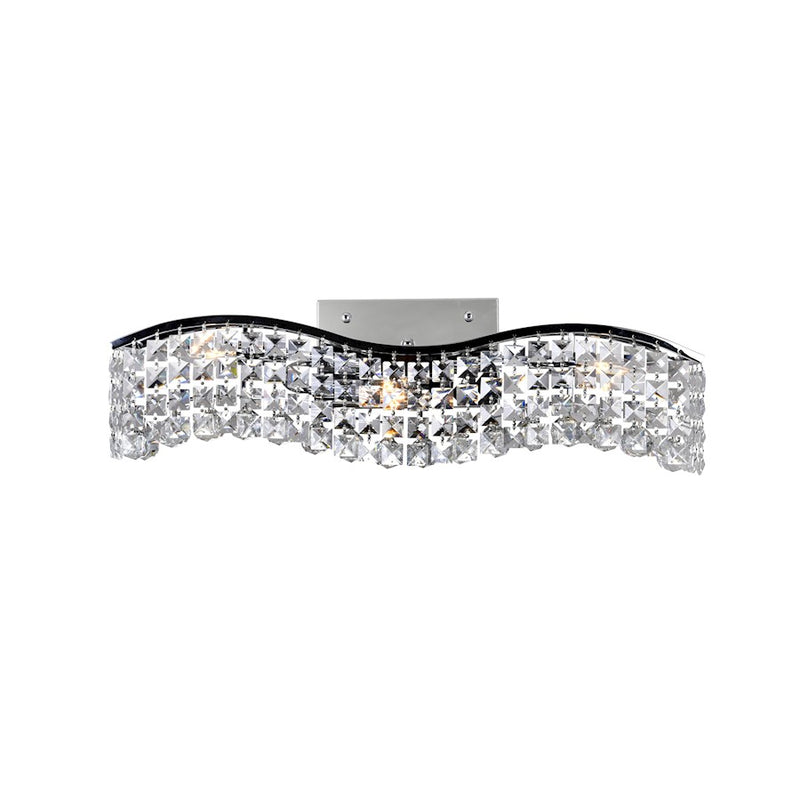 CWI Lighting Glamorous 3 Light Vanity Light, Chrome