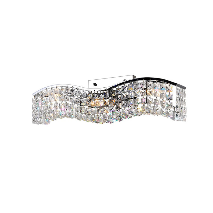 CWI Lighting Glamorous 3 Light Vanity Light, Chrome
