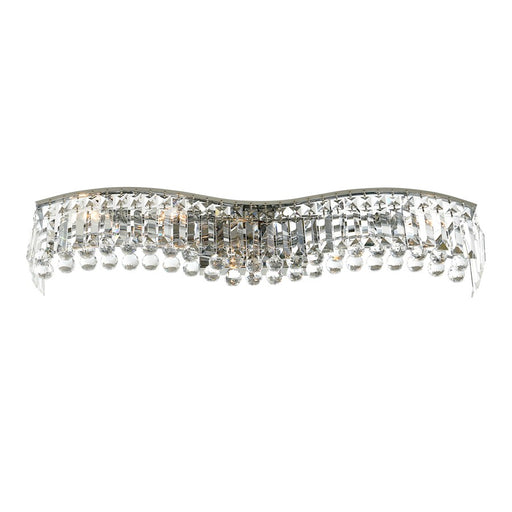 CWI Lighting Glamorous 30" 5 Light Vanity Light, Chrome