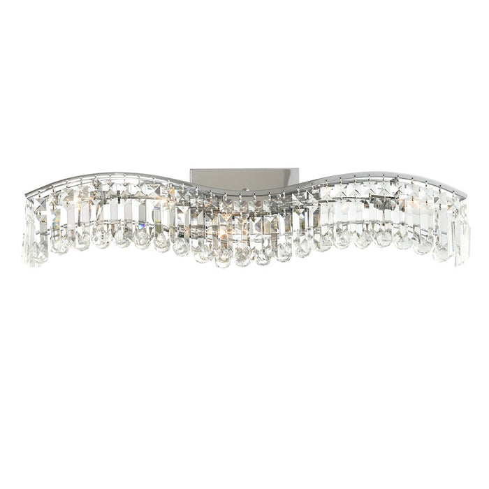 CWI Lighting Glamorous 30" 5 Light Vanity Light, Chrome