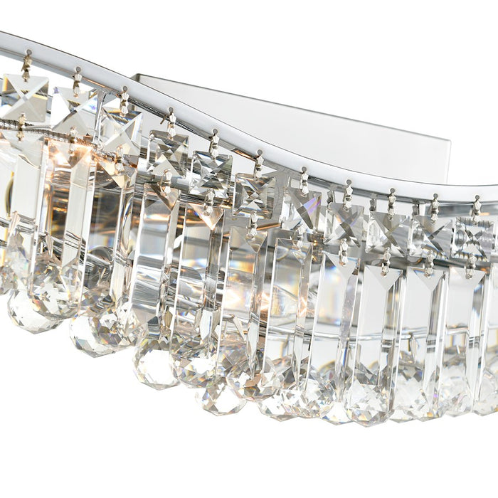 CWI Lighting Glamorous 30" 5 Light Vanity Light, Chrome