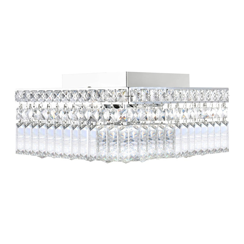 CWI Lighting Colosseum 4 Light Flush Mount, Chrome