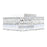 CWI Lighting Colosseum 4 Light Flush Mount, Chrome