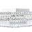 CWI Lighting Colosseum 4 Light Flush Mount, Chrome