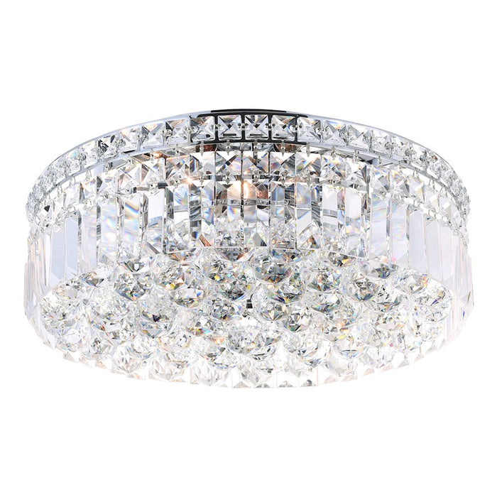 CWI Lighting Colosseum 4 Light 14" Flush Mount, Chrome