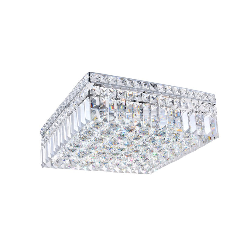 CWI Lighting Colosseum 5 Light 14" Flush Mount, Chrome