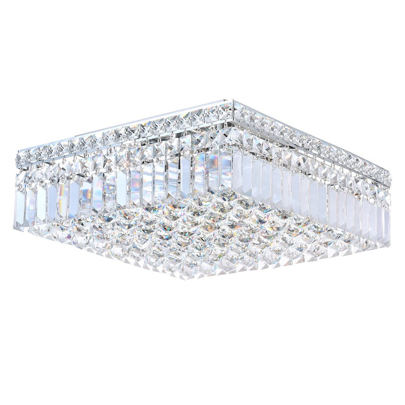 CWI Lighting Colosseum 5 Light 16" Flush Mount, Chrome CS