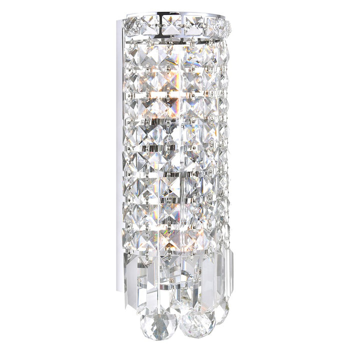 CWI Lighting Colosseum 2 Light 5" Bath Sconce, Chrome