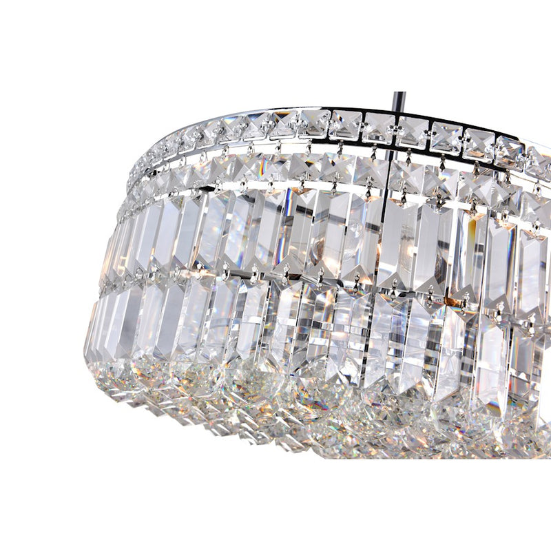 CWI Lighting Colosseum 8 Light 20" Down Chandelier, Chrome