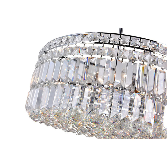 CWI Lighting Colosseum 8 Light 20" Down Chandelier, Chrome