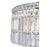 CWI Lighting Colosseum 10 Light 24" Down Chandelier, Chrome