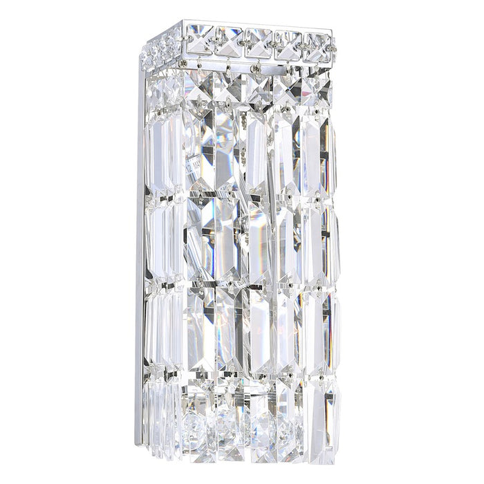 CWI Lighting Colosseum 2 Light 5" Bathroom Sconce, Chrome - 8007W5C