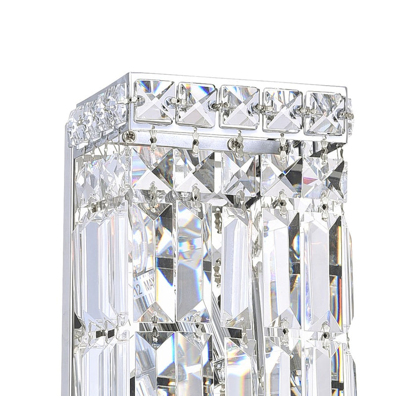 CWI Lighting Colosseum 2 Light 5" Bathroom Sconce, Chrome