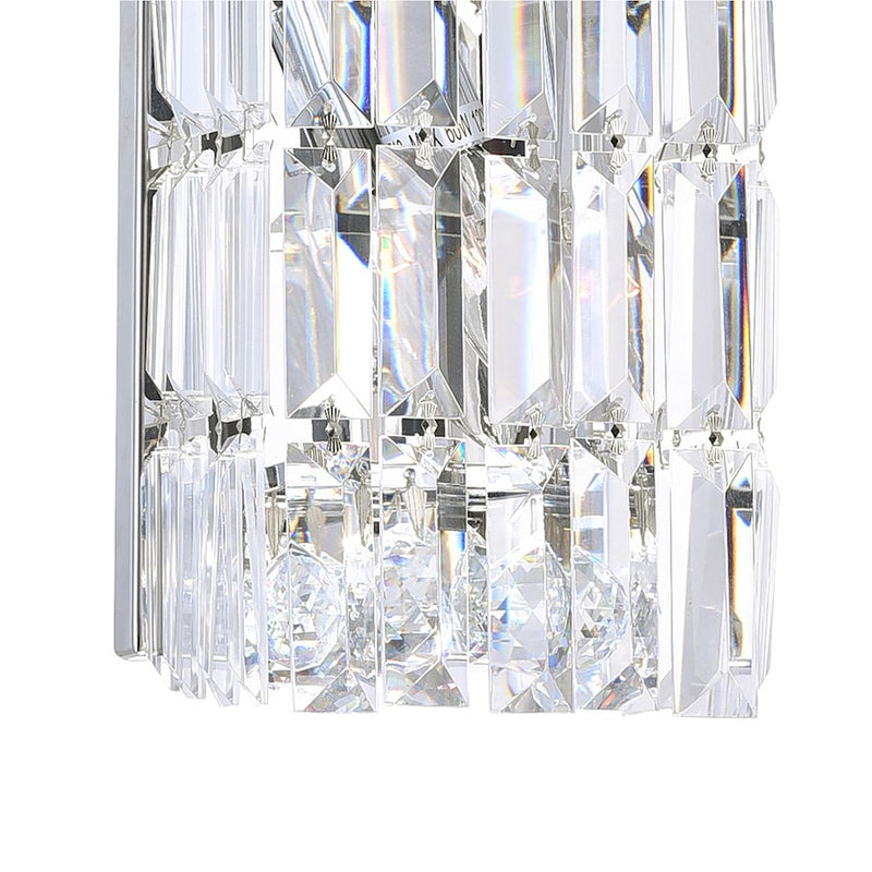 CWI Lighting Colosseum 2 Light 5" Bathroom Sconce, Chrome