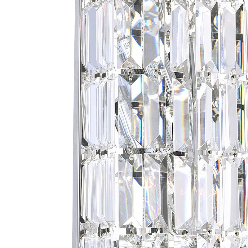 CWI Lighting Colosseum 2 Light 5" Bathroom Sconce, Chrome