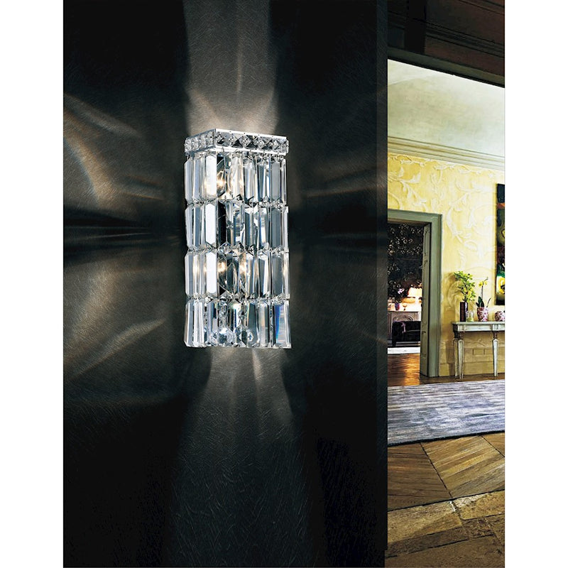 CWI Lighting Colosseum 2 Light 5" Bathroom Sconce, Chrome