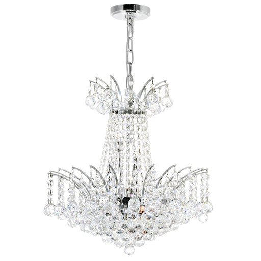 CWI Lighting Posh 11 Light 20" Down Chandelier, Chrome - 8010P20C