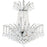 CWI Lighting Posh 11 Light 20" Down Chandelier, Chrome