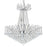 CWI Lighting Posh 11 Light 24" Down Chandelier, Chrome