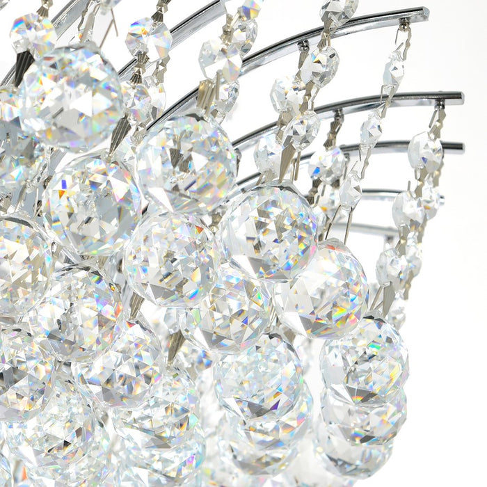 CWI Lighting Posh 11 Light 24" Down Chandelier, Chrome
