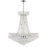 CWI Lighting Posh 22 Light Down Chandelier, Chrome - 8010P30C