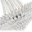 CWI Lighting Posh 22 Light Down Chandelier, Chrome