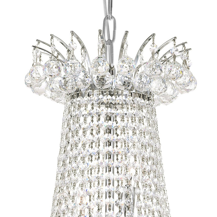 CWI Lighting Posh 22 Light Down Chandelier, Chrome