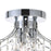 CWI Lighting Princess 3 Light Flush Mount, Chrome