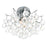 CWI Lighting Princess 6 Light 16" Flush Mount, Chrome