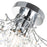 CWI Lighting Princess 6 Light 16" Flush Mount, Chrome