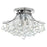 CWI Lighting Princess 6 Light 20" Flush Mount, Chrome - 8012C20C