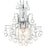CWI Lighting Princess 3 Light Mini Chandelier, Chrome