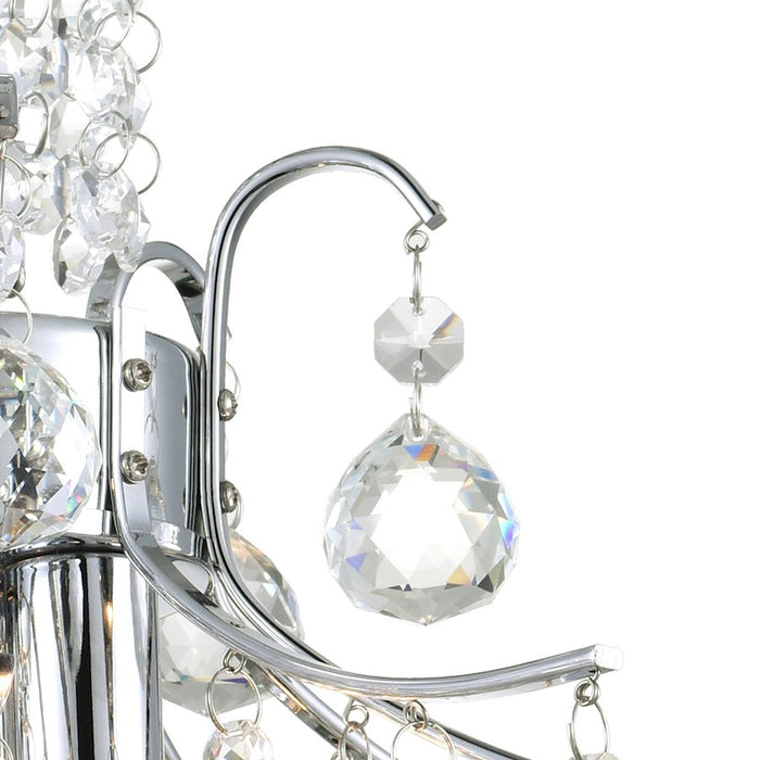 CWI Lighting Princess 3 Light Mini Chandelier, Chrome