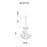 CWI Lighting Princess 3 Light Mini Chandelier, Chrome
