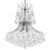 CWI Lighting Princess 8 Light Down Chandelier, Chrome
