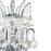 CWI Lighting Princess 8 Light Down Chandelier, Chrome
