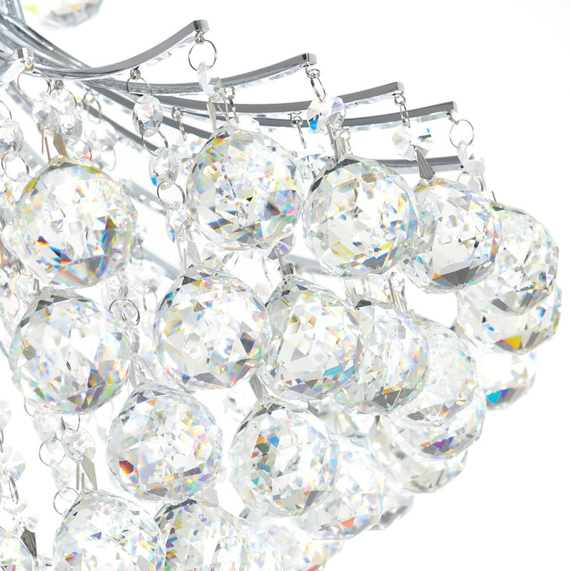 CWI Lighting Princess 8 Light Down Chandelier, Chrome