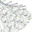 CWI Lighting Princess 8 Light Down Chandelier, Chrome