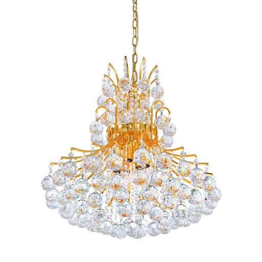 CWI Lighting Princess 8 Light Down Chandelier, Gold