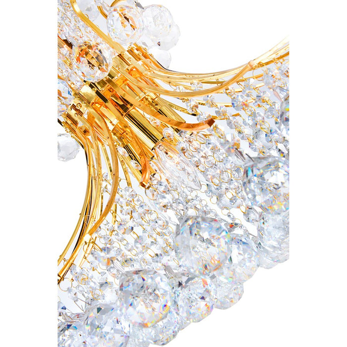 CWI Lighting Princess 8 Light Down Chandelier, Gold