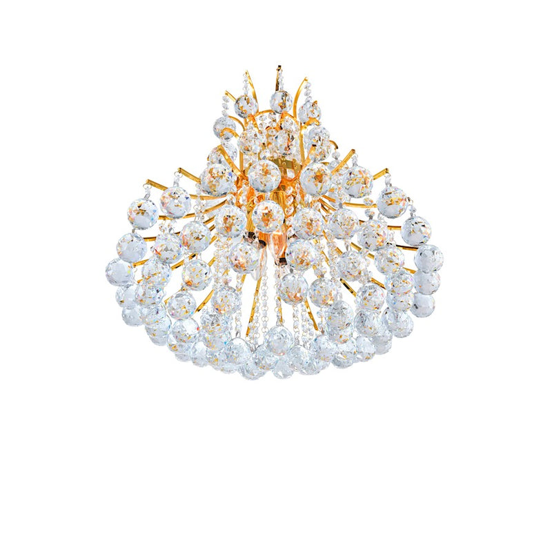 CWI Lighting Princess 8 Light Down Chandelier, Gold
