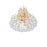 CWI Lighting Princess 8 Light Down Chandelier, Gold