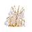 CWI Lighting Princess 8 Light Down Chandelier, Gold